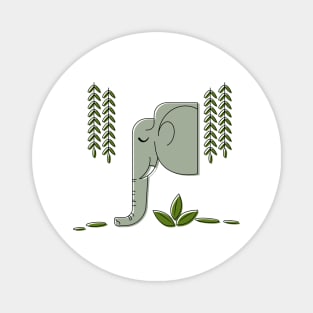 Elephant in the Jungle Magnet